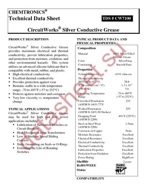 CW7100 SILVER GREASE datasheet  